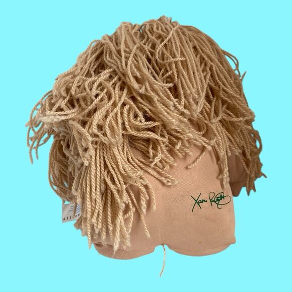 Vtg Cabbage Patch Kids Doll Blonde Hair Green Eyes Girl Dimples Play Along CPK - Picture 12 of 16